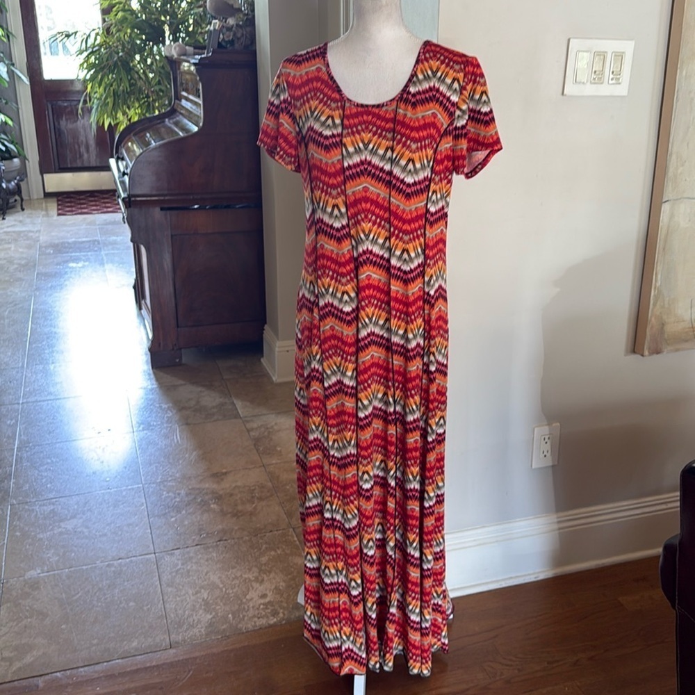 Sami and Jo ladies maxi short sleeve dress excellent condition size large - Picture 10 of 16